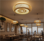 Bamboo Woven Lampshade Living Room Aisle Ceiling Lamp Light Shade Decorative