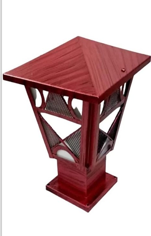 Royal Maroon Vintage Gate Pillar Light