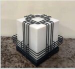 Metal PVC Square Unbreakable Outdoor Gate Light / Pillar Light