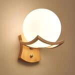 Wooden (Bucket,Frosted Glass) Wall Light for Living Room Modern/Wall Lamps for Bedroom