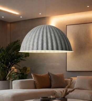 AuraBell Acoustic Pendant Light Grey