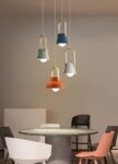 Hanging Swag Lamp no Wiring Needed Portable Rubber Wood Pendant Light