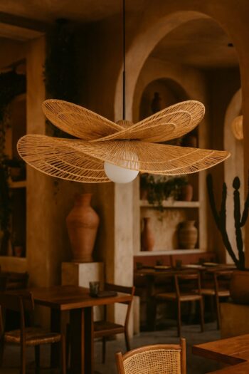 Hanging Light for Bedroom | Natural Pendant Lamp