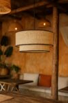 Jute Hanging Light for Living Room | Natural Pendant Lamp