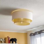 Jute Ceiling Light for Bedroom | Natural Hanging Lamp