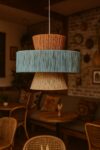Bamboo Hanging Light for Living Room | Cane Pendant Lamp