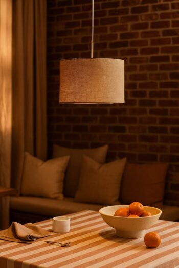 Modern Hanging Light for Living Room | Japandi Pendant Lamp