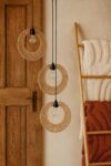 Jute Ceiling Light for Hallway | Natural Hanging Lamp