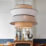 Rattan Hanging Light for Living Room | Bamboo Pendant Lamp