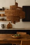 Bamboo Chandelier for Dining Room | Rattan Hanging Light