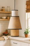Rattan Hanging Light for Kitchen | Cane Pendant Lamp