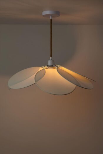 Contemporary Hanging Light for Bedroom | Japandi Pendant Lamp