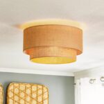 Jute Ceiling Light for Dining Room | Natural Hanging Lamp