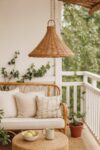 Bamboo Hanging Light for Living Room | Cane Pendant Lamp