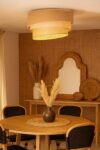 Jute Pendant Light for Hallway | Natural Hanging Lamp
