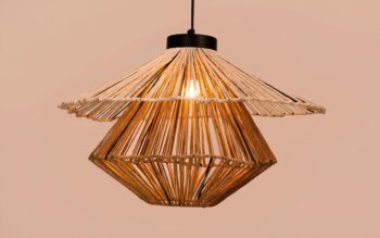 Hanging Light for Bedroom | Rattan Pendant Lamp