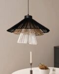 Hanging Light for Living Room | Cane Pendant Lamp