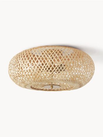 Ceiling Light for Kitchen | Rattan Flush Mount Lamp