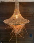 Wicker Hanging Light for Dining Room | Rattan Pendant Lamp