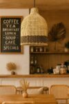 Hanging Light for Drawing Room | Cane Pendant Lamp