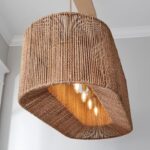 Wicker Chandelier for Living Room | Rattan Hanging Light